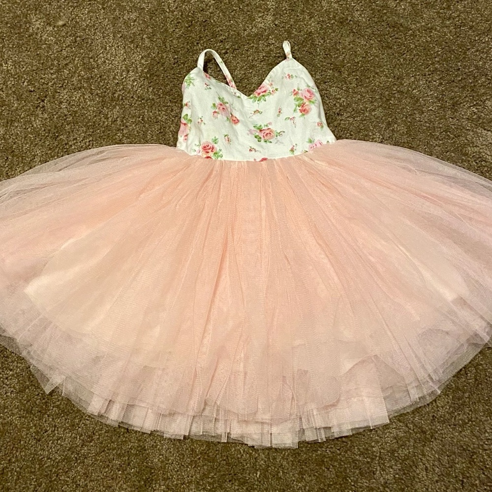 Floral Pink Tutu Dress for Kids